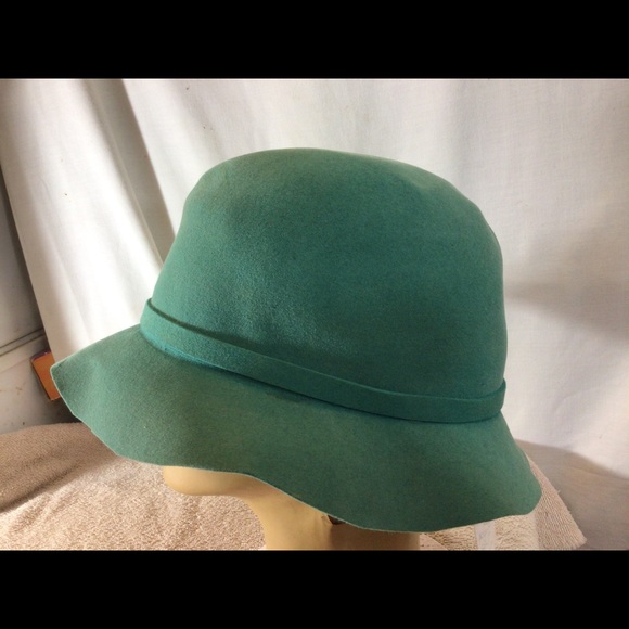 Cute Woman’s JANE MORGAN Teal/Green Felt Hat - Picture 10 of 10
